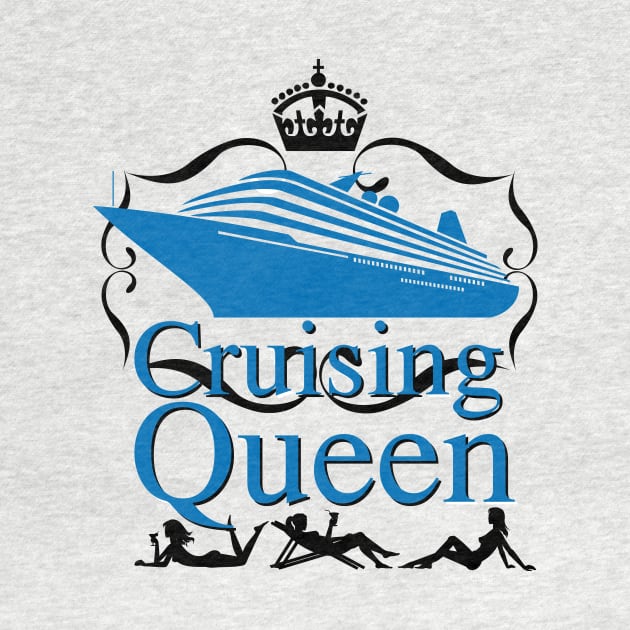 Cruising Queen Funny Cruise Ship Holiday Gifts by macshoptee